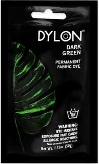 Dylon Permanent Fabric Dye 1.75 oz.   Dark Green  