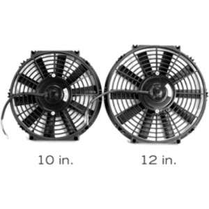 BLOX RACING 12 SLIM RADIATOR FAN 92 00 CIVIC EG EK RED  