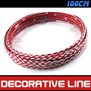 Car Trim INTERIOR EXTERIOR Strip Decorative Line Red  