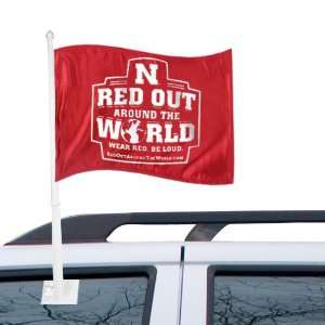  NEBRASKA CORNHUSKERS CAR FLAG