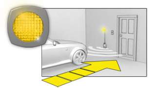 As the car nears the sensor, a yellow light will illuminate as a 