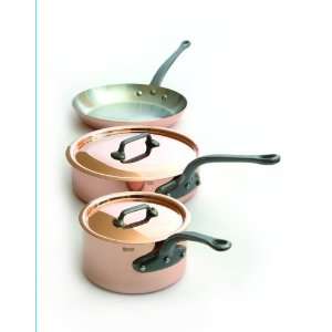 Mauviel MHeritage M250C 6501.00 5 Piece Copper Cookware Set, Cast 