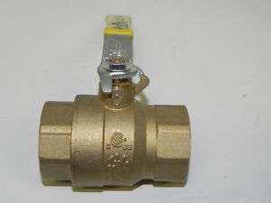 NEW PROMAX 600WOG 1 1/4 BRASS BALL VALVE  