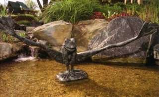 CRAZY LEGS BRASS POND FROG FOUNTAIN Water Garden statue  