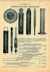 1905 hoehn Dairy Thermometers Aneroid Barometers ad  