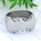 1pc Bat Batman Stainless Steel Band Finger Cocktail Mens Ring Size 10 
