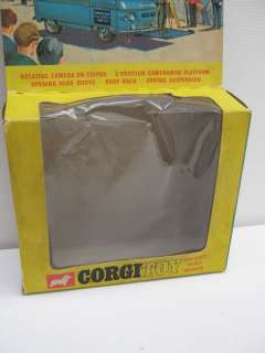 CORGI 479 COMMER MOBILE CAMERA VAN OUTER AND INNER PACKAGING WITH WEAR 