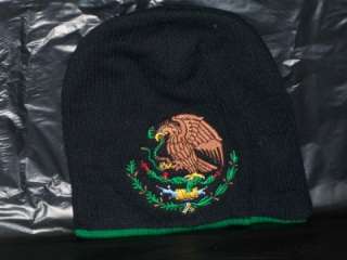 12 NEW BLACK MEXICO UNCUFFED WARM BEANIES CAPS COMFORTABLE WINTER 