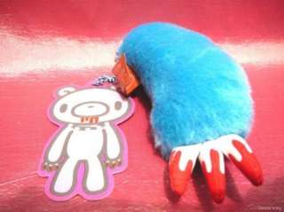 Gloomy Bear Claw Plush Doll Ornament Keychain   Blue  