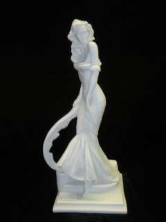 Sexy Elegant Woman Standing Italian Statue Sculpture Vittoria Made in 