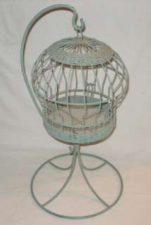   TABLE TOP DECORATION ANIMAL BIRD HOUSE CAGE WICKER METAL  