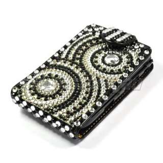 RHINESTONE LEATHER CASE COVER BLACKBERRY TORCH 9800 /09  