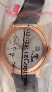 Jaeger LeCoultre Q1622430 Master Hometime in Red Gold. NEW With Box 
