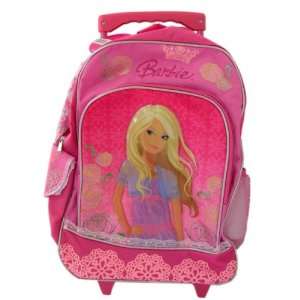   Barbie Rolling Backpack   Barbie Luggage School backpack Toys & Games