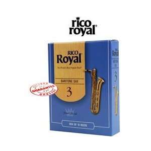  RICO ROYAL BARITONE SAXOPHONE REEDS BOX OF 10   1.5 Size 