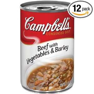   Red and White Soup, Beef, Vegetable and Barley, 11 Ounce (Pack of 12