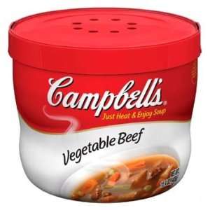 Campbells Microwavable Vegetable Beef Soup 15.25 oz  