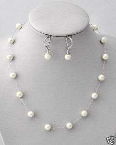 Faux Pearl Jewelry Set Wedding Bridal Bridesmaids Gifts  