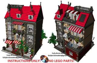 Instruction Lego Modular Cake Shop City Custom Building  