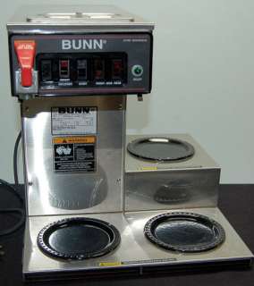 Professional Bunn O Matic CW Series Coffee Maker Model No CWTF15 L3WR 