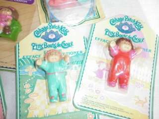   1985 Cabbage Patch Kids Figurines, Erasers   Original & Sealed Toy Lot