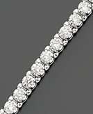    Diamond Bracelet 14k White Gold Certified Diamond 3 ct. t.w 