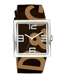 Watch, Mens Andy Brown Leather Strap DW0038   D&G Watch Brands 