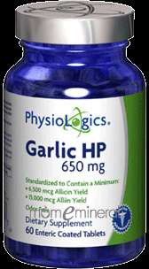 Garlic HP 60 vtabs by PhysioLogics 716963060486  