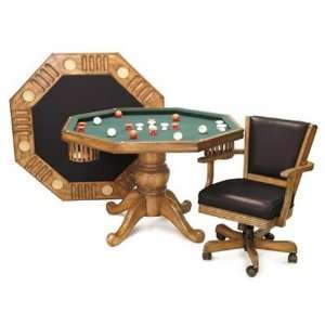  Berner Billiards 3 in 1 48 Game Table w/ Bumper Pool and 