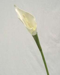   Open CALLA LILY Stem Silk Wedding Bouquet Centerpiece Flowers  