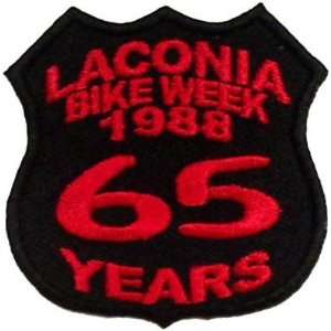  LACONIA BIKE WEEK Rally 1988 65 YEARS Biker Vest Patch 