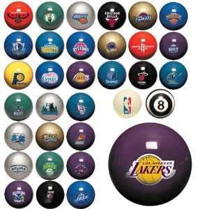  Los Angeles Lakers NBA Billiard Balls