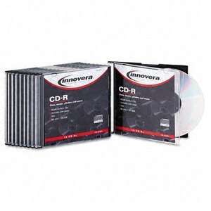  CD R Discs, 52x, Blank Surface, 700MB/80MIN, Slim Jewel 