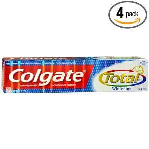  Colgate Total Whitening Gel Toothpaste 7.8 Oz (Pack of 4 
