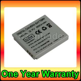 Battery for Canon NB 4L NB4L IXUS 115 220 HS 60 65 70 75 80 100 110 