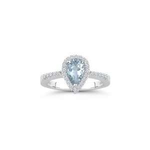   Cts Diamond & 2.03 Cts Sky Blue Topaz Ring in Platinum 10.0 Jewelry