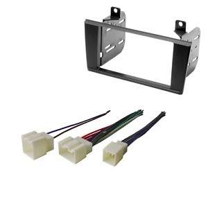 Radio Stereo Double Din Mount Dash Kit w/ Wire Harness  
