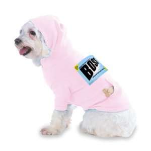   BOSS Hooded (Hoody) T Shirt with pocket for your Dog or Cat Size XS Lt