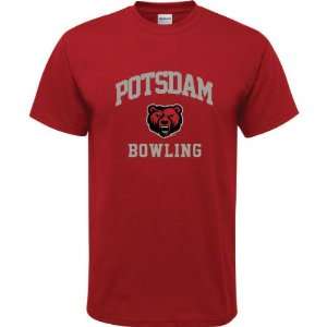   Bears Cardinal Red Youth Bowling Arch T Shirt