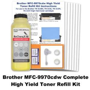 Brother MFC 9970cdw High Yield Yellow Toner Refill Kit 