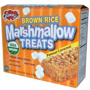 Brown Rice Marshmallow Treats, Peanut Caramel, 5 Bars, 0.85 oz (24 g 
