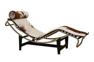 LE CORBUSIER Pony Skin Chaise Lounge Chair  