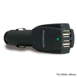 Scosche Dual USB Car Charger for iPhone 4/4S, iPod,  Players and 