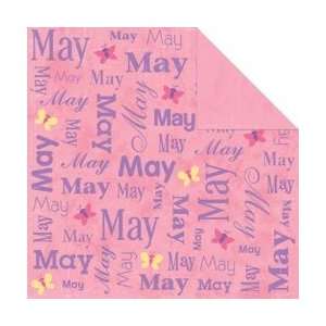  Paper Company Calendar Collection Double Sided Paper 12X12 May 