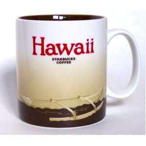 Starbucks Hawaii Coffee Mug Cup Canoe Paddle 2009 NEW  
