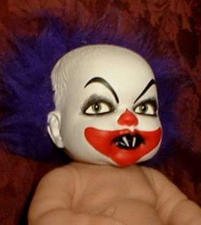 HAUNTED Scary Clown Mask Doll EYES FOLLOW YOU Horror  