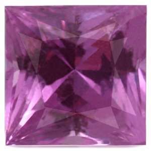  1.53 Carat Loose Pink Sapphire Square Cut Jewelry