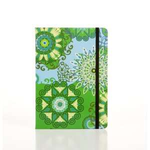Carolina Pad Carnaby Street Elastic Journal, 7 x 5 Inches, Green and 