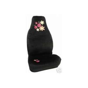  Ladybug Bucket Seat Covers (Pair) Black Color & SOFT 