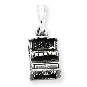   Silver Antiqued Cash Register Charm West Coast Jewelry Jewelry